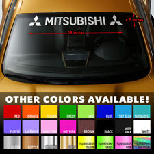 Mitsubishi Three Diamond Premium Windshield Banner Vinyl Decal Sticker 38x4.5