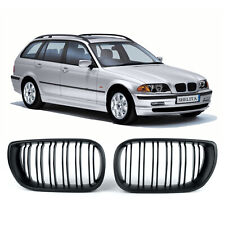 Dual Slats Matte Grille Front Grille For Bmw 3 Series E46 318 320 325 2001-2005