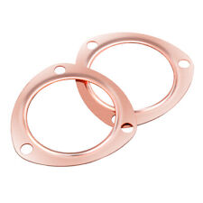 3 Copper Header Exhaust Collector Gaskets For Sbc Bbc 302 350 454 383