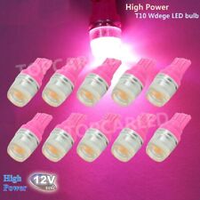 10x Pink T10 Led Bulbs W5w 168 194 Car Wedge Side Marker Interior Dome Map Light