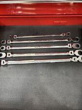Snap-on Tools Metric 5pc Double Flex Ratcheting Box Wrench Set Xfrm705 8mm-19mm