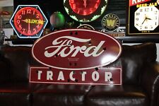 Ford Tractor Dealership Porcelain Metal Neon Sign Skin Farm Barn Corn Seed Feed