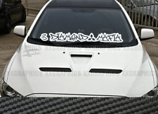3 Diamond Mafia Windshield Banner Decal Sticker Jdm Fits Mitsubishi Car Window