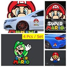 4 X Super Mario Bros Decal Stickers Vinyl Auto Car Truck Suv Window Scratch