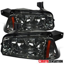Fit 2006-2010 Dodge Charger Smoke Headlightscorner Signal Parking Lamps 06-10