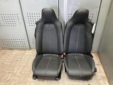 2017-2023 Mazda Mx-5 Miata Front Seat Set Bucket Manual Black Leather Nk5 Oem