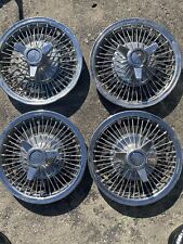 1964-65-66 Chevrolet Impala Ss Factory Wire Hubcaps 14 Inch 4
