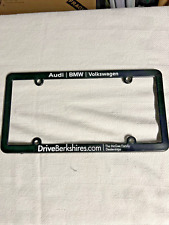 Audi Bmw Volkswagen Berkshires Dealership License Plate Frame Massachusetts
