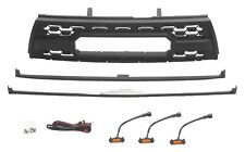 Black Front Grille For Toyota 4runner 1996-2000 Upper Bumper Grill With Lights