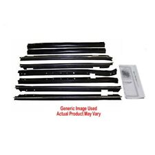 Window Sweeps Weatherstrip For 1959-60 Chevy Impala Convertible Black Front Rear
