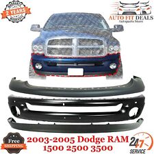 Front Bumper Face Bar Cover Kit Primed For 2003 - 2005 Dodge Ram 1500 2500 3500