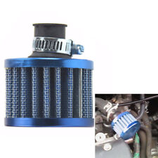 Car Racing Crankcase Vent Intake Mini Cone Air Breathers Filters Blue 2pcs 12mm