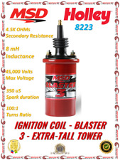 Msd Blaster 3 Series 45000 Volt Ignition Coil Wextra Tall Tower Design - 8223