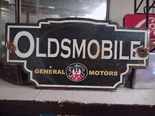 Original Oldsmobile Service Dealership Gas Porcelain Sign