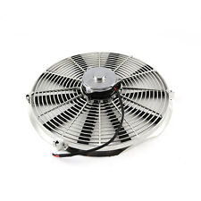 16 Reversable 12v Radiator Electric Thermo Fan - Big Motor Chrome