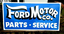 Hand Painted Ford Motor Co. Car Truck Auto Parts Service Dealership Hotrod Sign