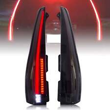 Smoked Led Tail Lights For Cadillac Escalade Esv 2007-2014 Assembly Rear Lamp