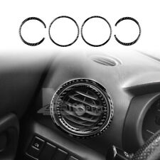 For Subaru Impreza 2005-2007 Black Air Conditioning Outlet Sticker Carbon Fiber