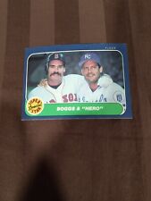 1986 Fleer Wade Boggsgeorge Brett Boston Red Soxkansas City Royals 634
