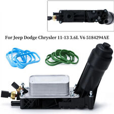 Oil Filter Cooler Housing Assembly Adapter Fit For Chrysler Dodge Jeep Ram 3.6l