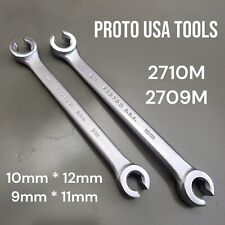 Proto Usa 3709m 3710m 911mm 1012mm 6 Pt Metric Flared Open End Wrench