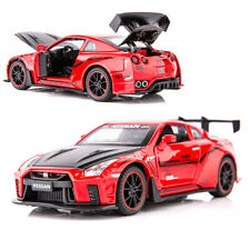 Nissan Gtr R35 132 Metal Diecast Model Car Toy Collection Soundlight Pullback