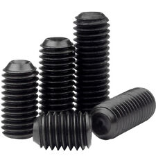 10-32 Cup Point Socket Set Screws Fine Thread Sae Alloy Steel W Black Oxide