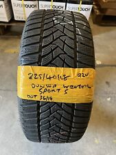 2254018 Dunlop Winter Sport 5 92v 5.70mm Tread Part Worn Tyre - Dot 3616