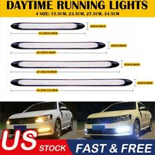 2x Drl Led Headlight Strip Light Daytime Running Sequential Turn Signal Lamp Usa