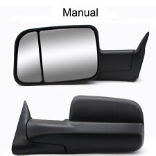Upgraded Tow Mirrors For 1994-2001 Dodge Ram 3500 2500 Manual Adjustment Lhrh