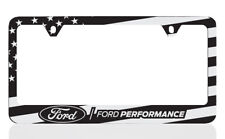 Ford Performance American Flag Patriotic Black License Plate Frame