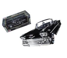 1958 Chevrolet Impala Convertible Black 124 Diecast Model Car By Motormax