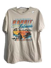 New Mens Vw Volkswagen Rabbit Extreme Racing Equipment T Shirt Tan Beige Color