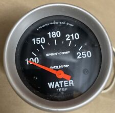Auto Meter Sport-comp Electric Water Coolant Temp Gauge 100-250f 2-58