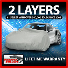 2 Layer Car Cover - Soft Breathable Dust Proof Sun Uv Water Indoor Outdoor 2201