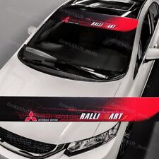 Mitsubishi Ralliart Racing Front Window Windshield Vinyl Banner Decal Sticker