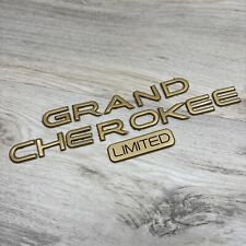 97 Zj Jeep Grand Cherokee Genuine Mopar Limited Door Emblem Nameplate Letters