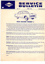 Sunoco Lubrication Service Bulletin 1954 Kaiser - Henry J 54 Sun5