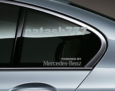 Powered By Mercedes Benz Amg Sport Racing Decal Sticker Emblem Logo Silver Pair