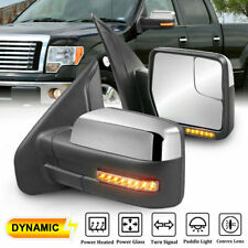 Pair Power Heated Tow Mirrors Dynamic Streamer Signal For 04-14 Ford F150 F-150