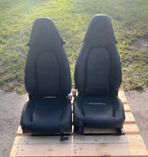  97-04 Porsche Boxster Black Leather Seats 986 911 996 Heated Oem Pick Up