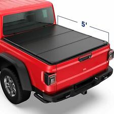 For 2020-2022 Jeep Gladiator Jt 5ft Hard Tri-fold Tonneau Cover Truck Bed Cover