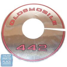 68-68 Oldsmobile 442 400 Ci 4-v 11 Silver Vinyl Air Cleaner Decal - Each D00264