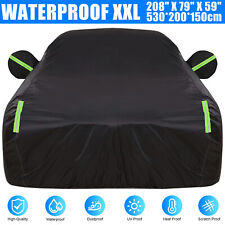 Full Car Cover Outdoor Waterproof Sun All Weather Protection 190t 530x200x150cm