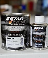 5 Star Advantage Gloss Black Single Stage Acrylic Urethane Auto Paint Quart Kit