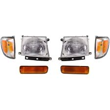 Headlight Kit For 97-00 Toyota Tacoma Left And Right Rear Wheel Drive With Bulbs