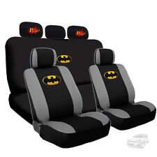 For Chevrolet Batman Deluxe Car Seat Covers And Classic Pow Logo Headrest Covers