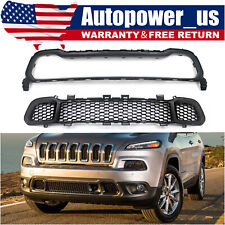 2014-2018 Front Lower Bumper Cover Grille Molding Trim Black For Jeep Cherokee