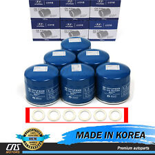 Genuine Oem Oil Filters W Washers 6pack For Hyundai Kia 2630035505