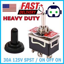 Toggle Switch Onoffon Heavy Duty 20a 125v Spst 3 Terminal Car Waterproof Boot